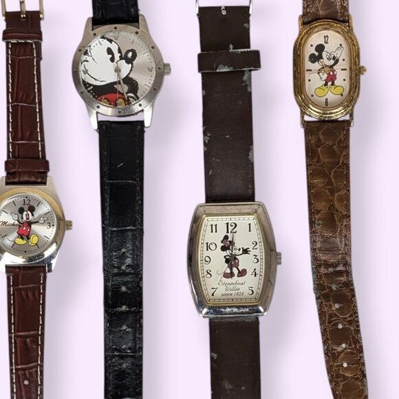 Set of 5 Mickey Mouse Disney Watches - As Is - Picture 3 of 7